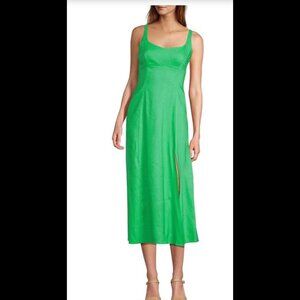 Antonio Melani Opel Linen Sweetheart Neck Sleeveless A-Line Dress